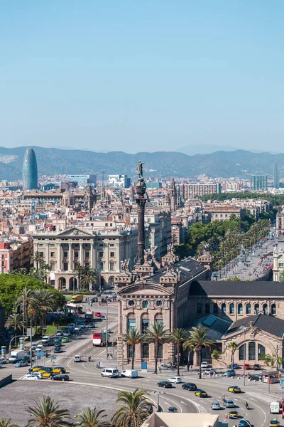 Vista panorâmica da cidade de Barcelona — Fotografia de Stock