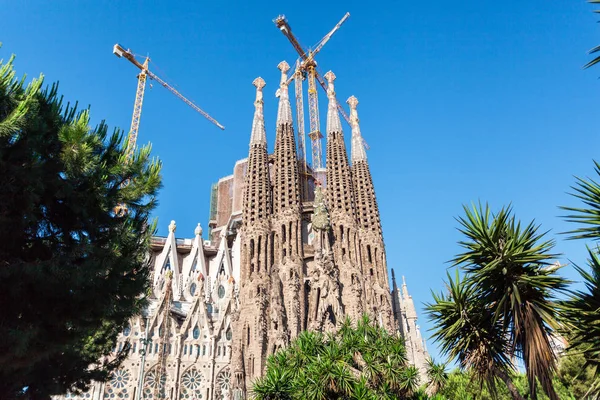 Wynagradzającej świątyni Świętej rodziny, Sagrada Familia, Barcelona, Hiszpania — Zdjęcie stockowe