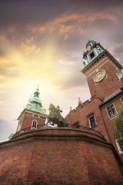 Wawel royal kalede Polonya Krakow .