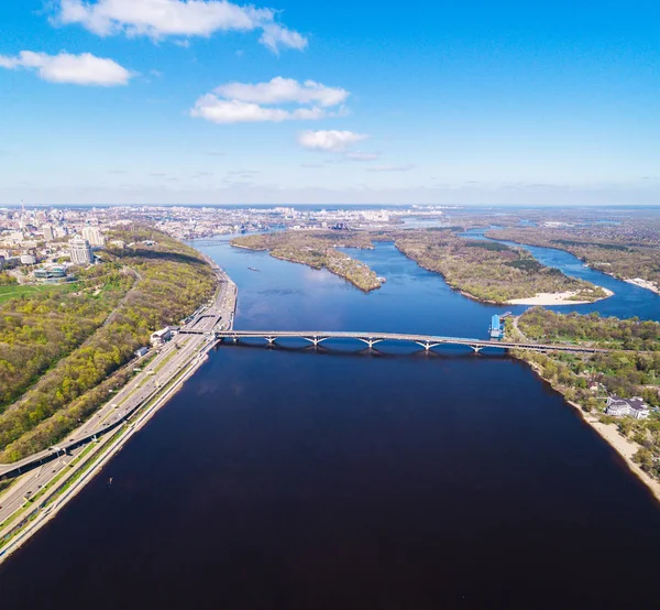 Panorama della città di Kiev. Vista aerea . — Foto Stock