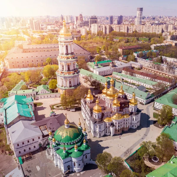 Veduta aerea del monastero di Kiev-Pechersk Lavra, Ucraina — Foto Stock