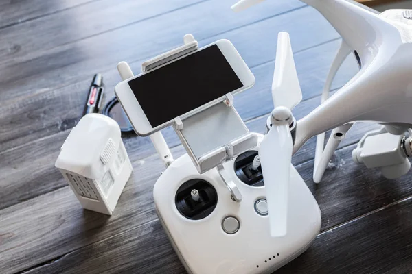 stock image The concept of preparation drone for aerial flight