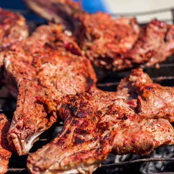 A grill sült hús. — Stock Fotó