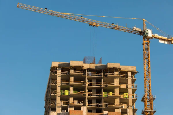 Construction of an apartment house — Stock Photo, Image