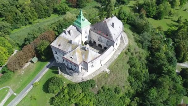 Oleskyj zamek w pobliżu Lwów, Ukraina — Wideo stockowe