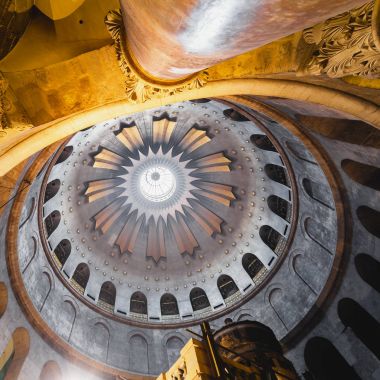 Kilise kutsal mezar eski şehir Kudüs, İsrail.
