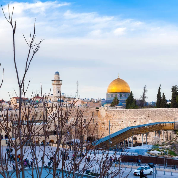 嘆きの壁で祈るユダヤ人。エルサレムへの旅行します。イスラエル. — ストック写真