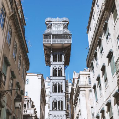 Santa justa Asansör Lizbon, Portekiz