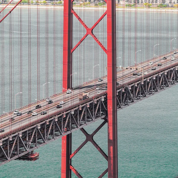 25th of April Bridge in Lisbon. Panorama — Stock Photo, Image