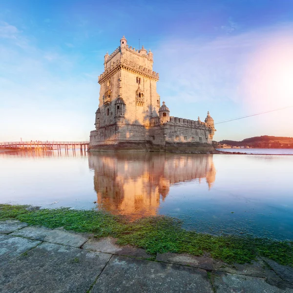 Belem Kulesi Tagus Nehri üzerinde. — Stok fotoğraf