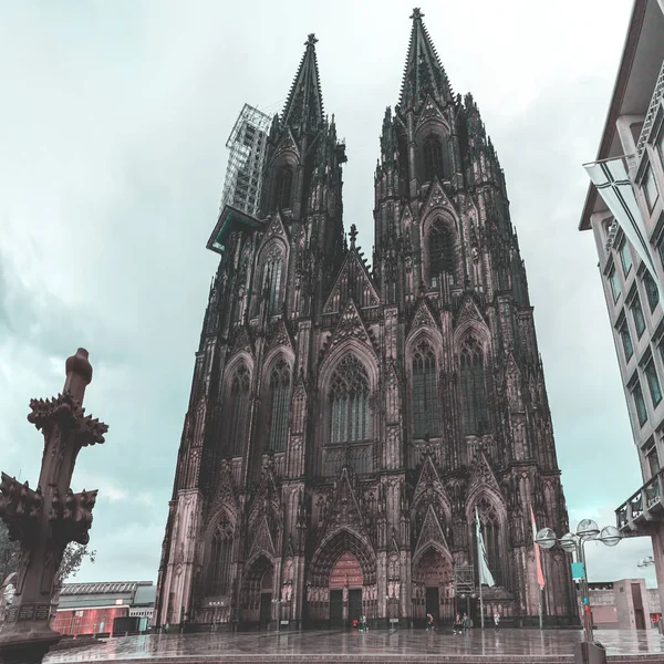 Kölner Dom an der Westseite, Deutschland — Stockfoto