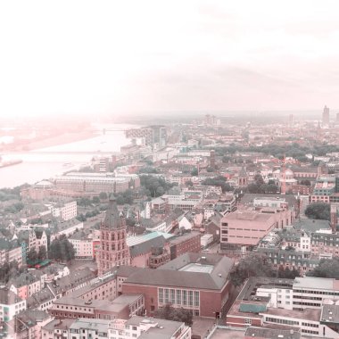 Köln Dom Katedrali havadan görünümü.