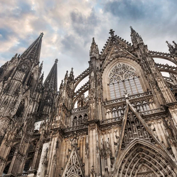 Catedral de Colônia, Alemanha. Detalhes da fachada — Fotografia de Stock
