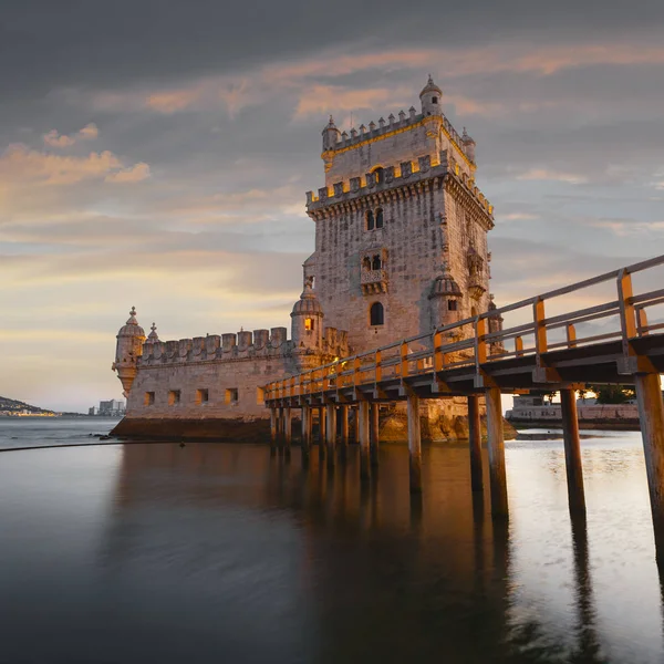 Belem Kulesi Tagus Nehri üzerinde. — Stok fotoğraf