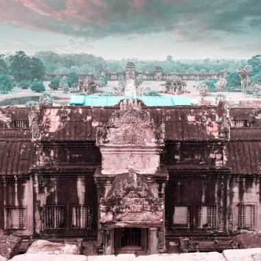Angkor Wat Tapınağı. Tapınağın içine görüntülemek