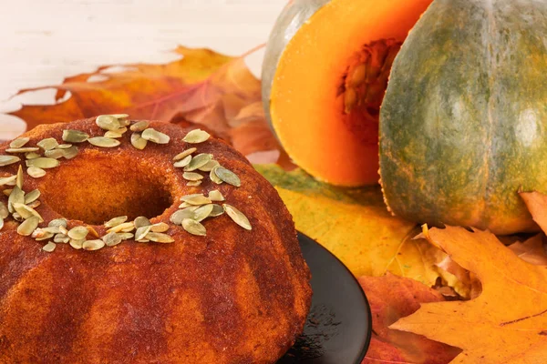 Pound Pumpkin cake Poured With Orange Syrup