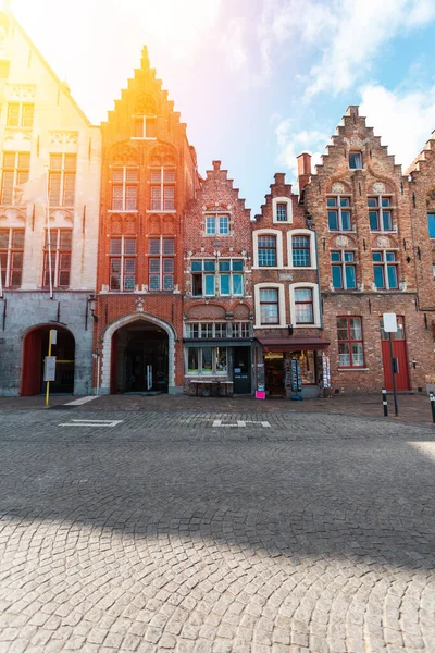 Straat in Brugge, België — Stockfoto