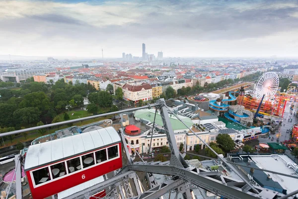 Blick vom Wiener Riesenrad - ein Symbol für Wien, Österreich — Stockfoto