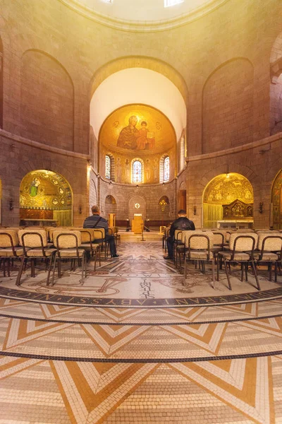 Interiér františkánského kláštera v Jeruzalémě, Izrael — Stock fotografie