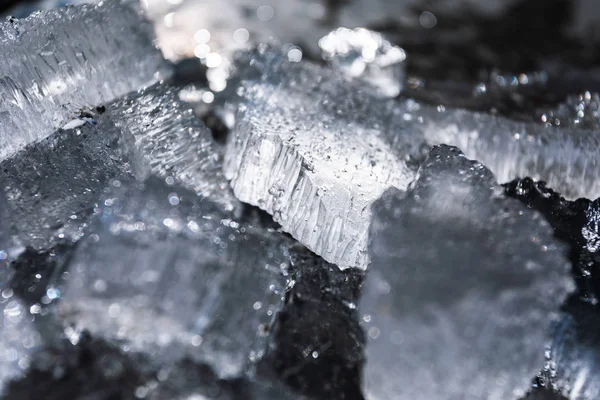 Textura congelada de gelo — Fotografia de Stock