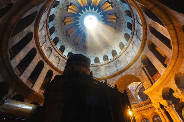 Kostel sv. Sepulchera v Jeruzalémě, Interiér, Izrael — Stock fotografie