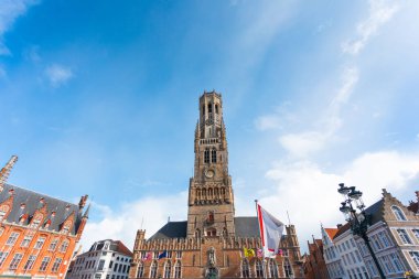 Grote Markt Meydanı veya Brugge ve Belfort Kulesi, Belçika Pazar Meydanı