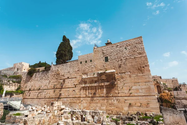 Site archéologique proche de la ville de David à Jérusalem, Israël — Photo