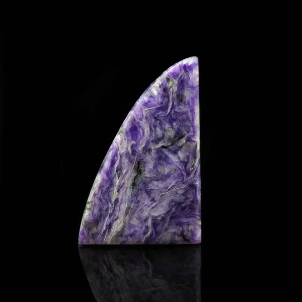 Russian charoite on a black background — 스톡 사진