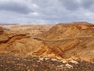 İsrail 'in çöl dağlarının en yüksek manzarası