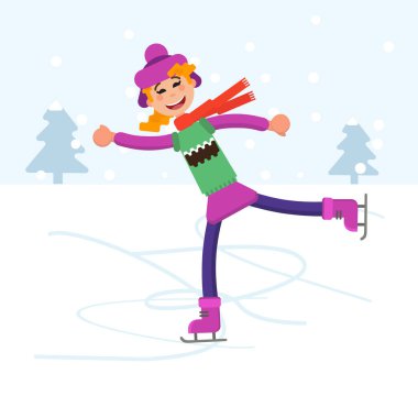 Kız Artistik Patinaj yalnız