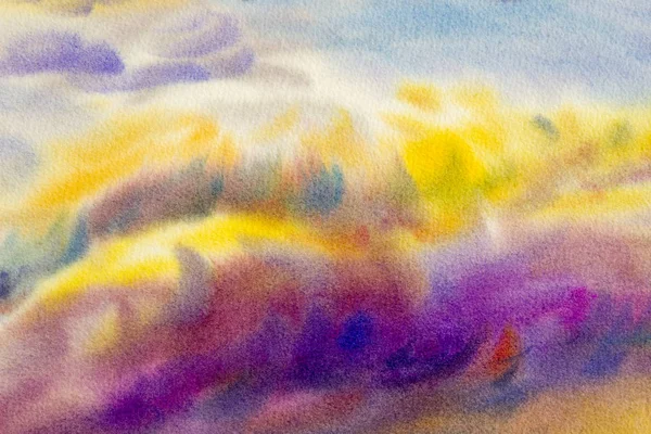 Abstract Hand painted watercolor background on paper — Stock Photo, Image