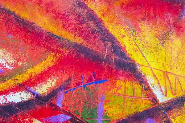 Arte abstracto óleo original y pintura acrílica de color sobre lienzo . — Foto de Stock