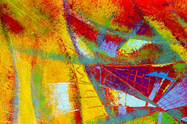 Kolor oleju Abstrakcyjne malarstwo na płótnie. — Zdjęcie stockowe