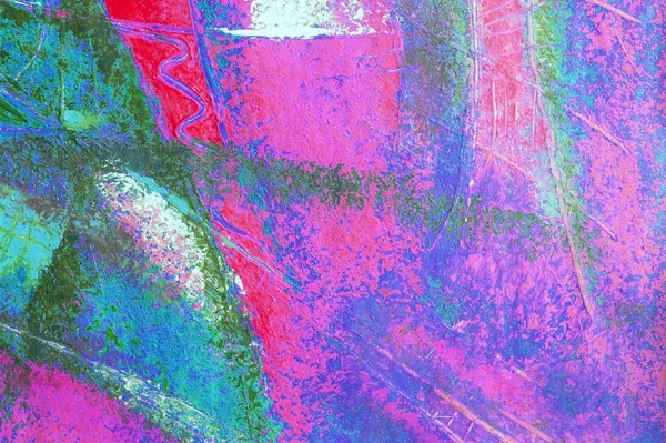 Abstrakt målning olja och akryl coloron canvas. — Stockfoto