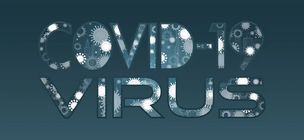 Епідемія Вірусу Корони Або Covid Дизайн Символу Спалаху Який Потрапив — стокове фото