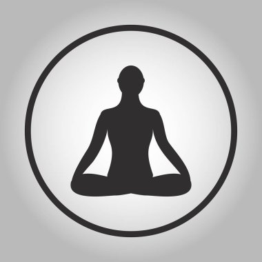 Meditasyon kutsal kişilerin resmi. insan lotus poz meditasyon.