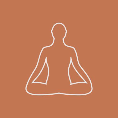 Meditasyon kutsal kişilerin resmi. insan lotus poz meditasyon.