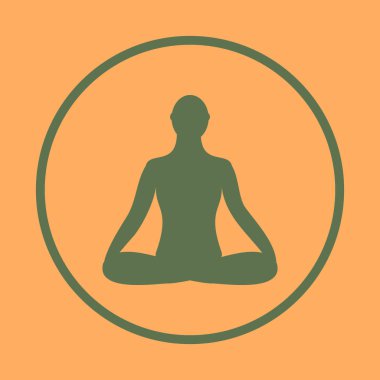 Meditasyon kutsal kişilerin resmi. insan lotus poz meditasyon.