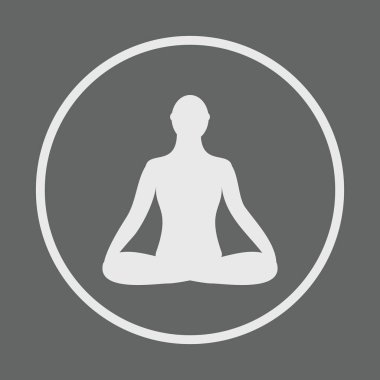 Meditasyon kutsal kişilerin resmi. insan lotus poz meditasyon.