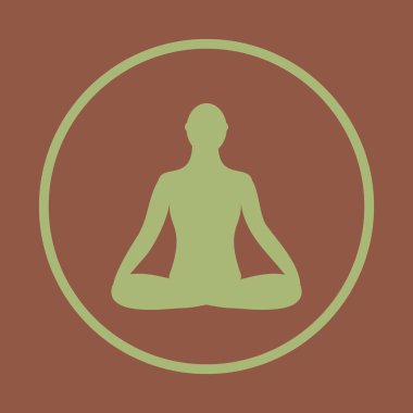 Meditasyon kutsal kişilerin resmi. insan lotus poz meditasyon.