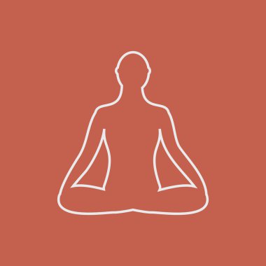 Meditasyon kutsal kişilerin resmi. insan lotus poz meditasyon.
