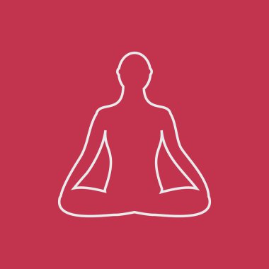 Meditasyon kutsal kişilerin resmi. insan lotus poz meditasyon.