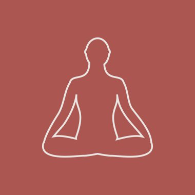 Meditasyon kutsal kişilerin resmi. insan lotus poz meditasyon.