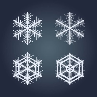 Kar taneleri topluluğu. Kış dekoratif öğe.