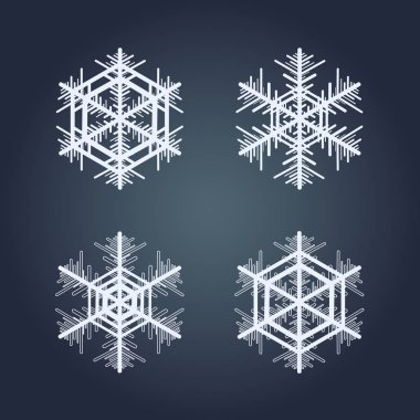 Kar taneleri topluluğu. Kış dekoratif öğe.