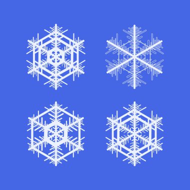 Kar taneleri topluluğu. Kış dekoratif öğe.