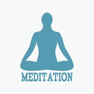 Meditasyon kutsal kişilerin resmi. insan lotus poz meditasyon.