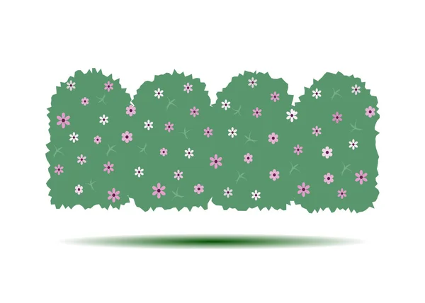 Coberturas florales. Pared verde de jardines verticales. Coche — Archivo Imágenes Vectoriales