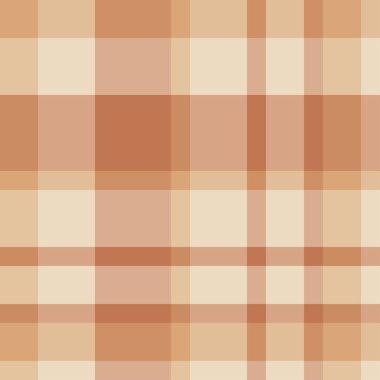 Geleneksel ekose kahverengi ve bej hücrelerdeki. Tartan sorunsuz vect