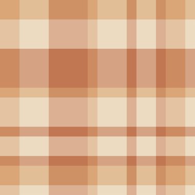 Geleneksel ekose kahverengi ve bej hücrelerdeki. Tartan sorunsuz vect